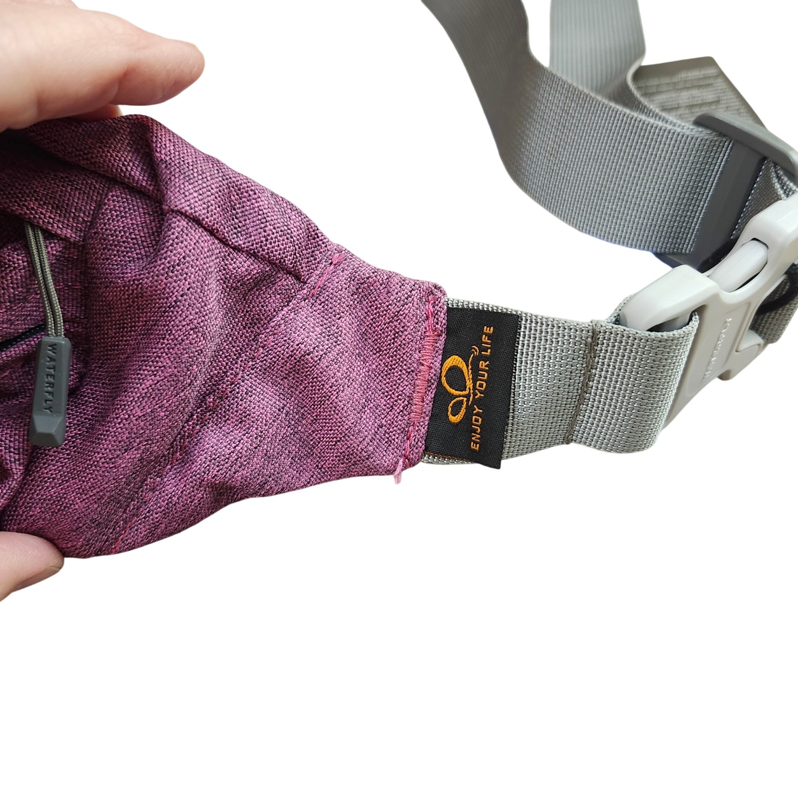 Waterfly Fanny Pack Heather Purple Nylon Waist Bag Nwt Adjustable Travel Hiking — image 5 of 8